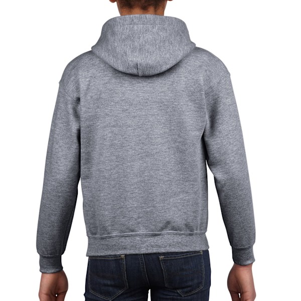 Gildan Barn/Barn Heavy Blend Hooded Sweatshirt 3-4 År G Graphite Heather 3-4 Years