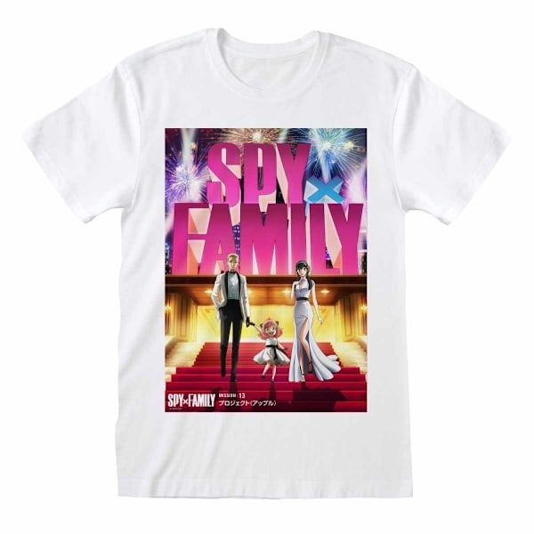 Spy x Family Unisex Vuxen Premiärkväll T-shirt XXL Vit White XXL