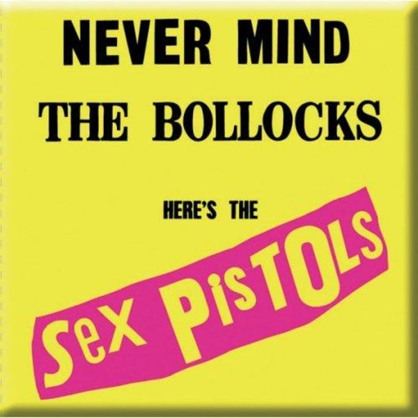 Sex Pistols Never Mind The Bollocks Kylskåpsmagnet En Storlek Yell Yellow/Black/Pink One Size