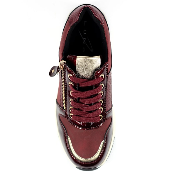 Lunar Dam/Dam Sammy Mockaskor 4 UK Burgundy Burgundy 4 UK