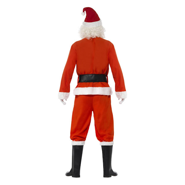 Smiffys Herr Deluxe Jultomte Juldräkt Set M Röd Red M