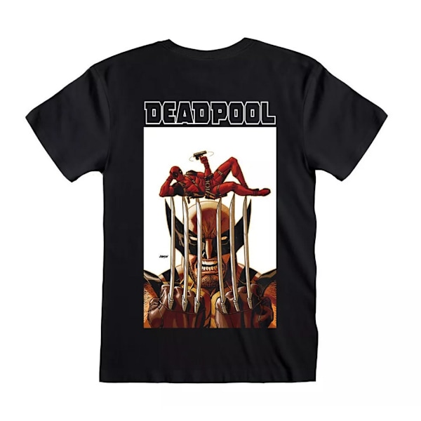 Deadpool Unisex Vuxen Slående Pose T-shirt M Svart Black M