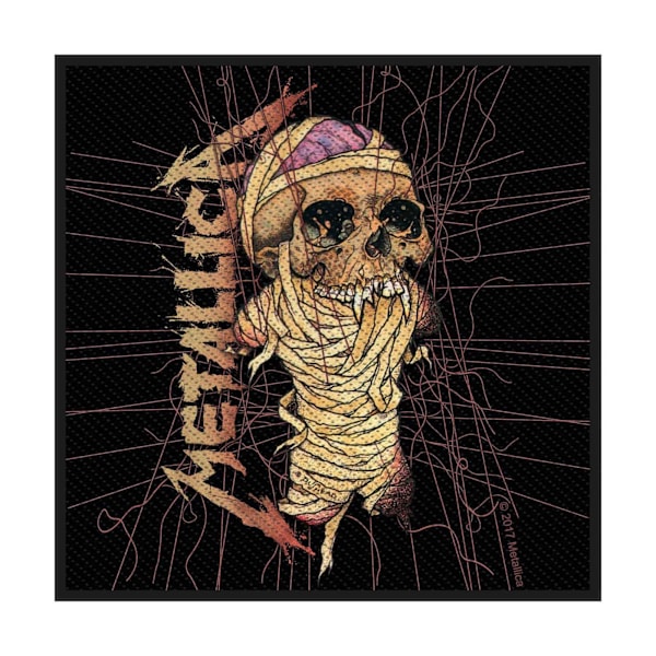 Metallica One vävd patch One Size Svart/Beige Black/Beige One Size