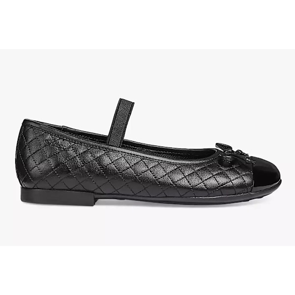 Geox Flickor Rosett Läder Skolskor 12.5 UK Barn Svart Black 12.5 UK Child