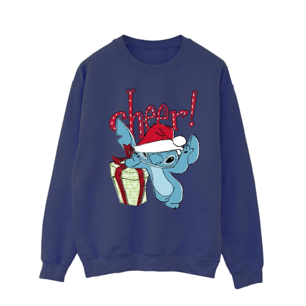 Disney Mens Lilo And Stitch Cheer Sweatshirt L Marinblå Navy Blue L