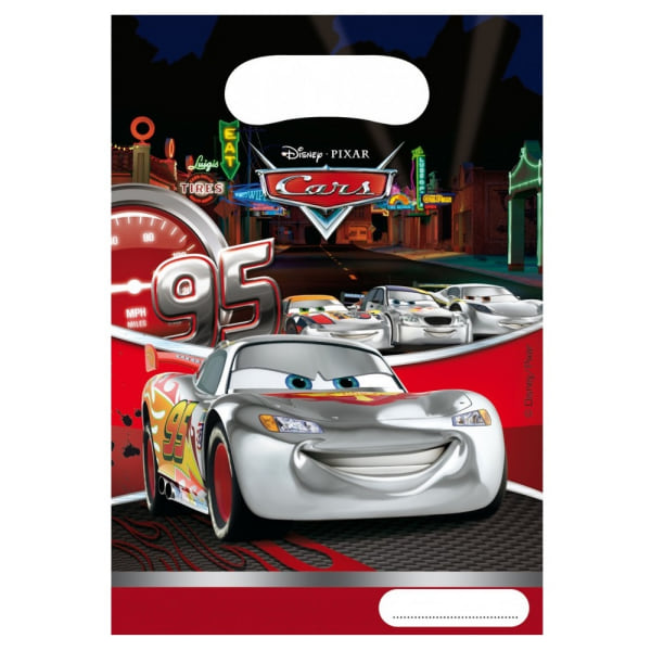 Cars Cup Race Presentpåse (6-pack) One Size Silver Silver One Size