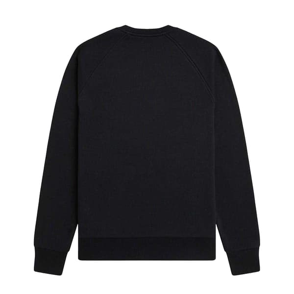 Fred Perry Herrtröja med broderad logotyp L Svart Black L