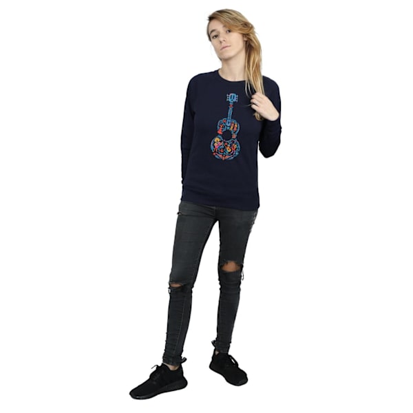 Disney Dam/Dam Coco Gitarr Mönstrad Tröja S Vit White S