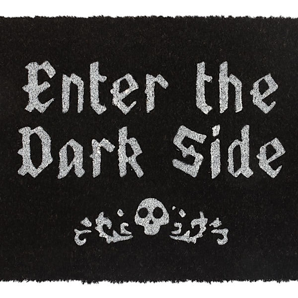 Something Different Enter The Dark Side Coir Dörrmatta One Size Black/White One Size