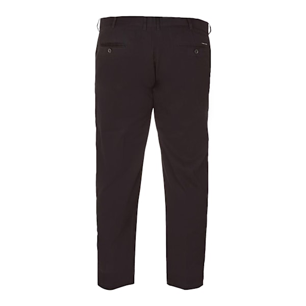 Duke Herr D555 Bruno Stretch Chino Kingsize Byxor 46S Svart Black 46S