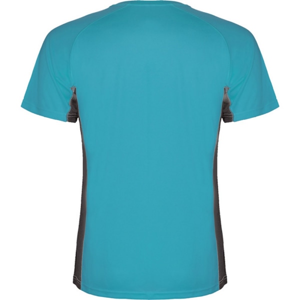 Roly Shanghai Kortärmad Sports T-shirt XL Turkos/Mörk Bly Turquoise/Dark Lead XL