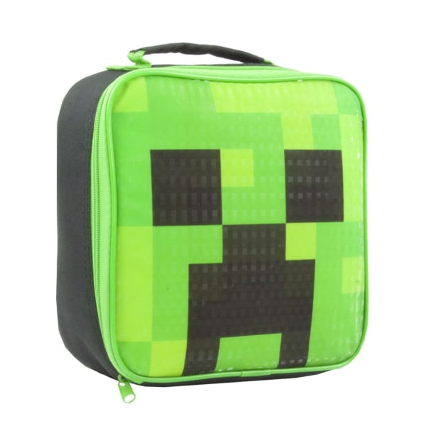 Minecraft Barn/Kids Creeper Lunchväska och Flask Set One S Green One Size