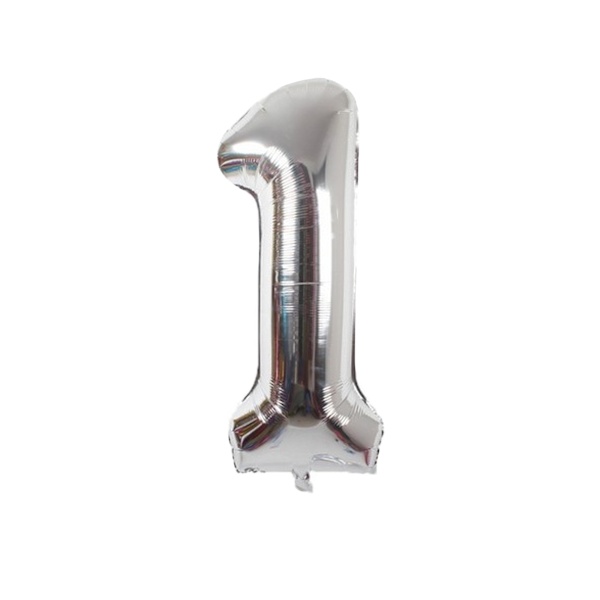 Realmax 1 Folieballong One Size Silver Silver One Size