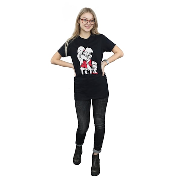 Looney Tunes Dam/Damer Klassisk Lola Bunny Boyfriend T-shirt Black XL