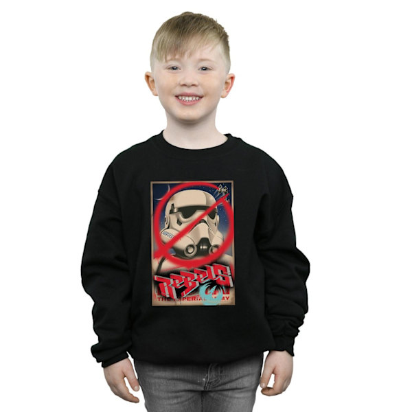 Star Wars Boys Rebels Poster Sweatshirt 12-13 år Svart Black 12-13 Years