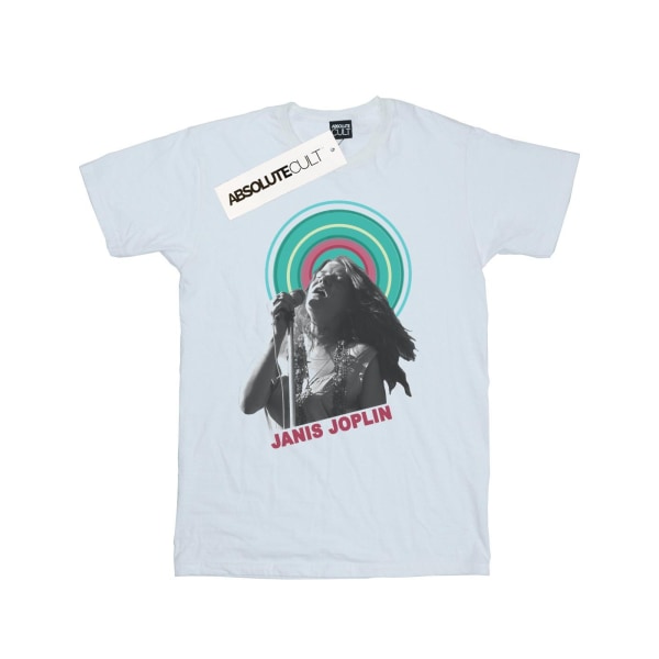 Janis Joplin Dam/Damer Halo Foto Bomull Boyfriend T-Shirt White M