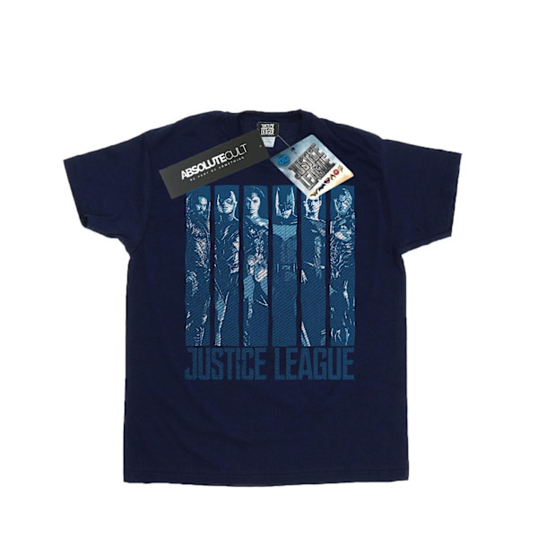 DC Comics Girls Justice League Movie Double Indigo Bomull T-shirt Navy Blue 12-13 Years