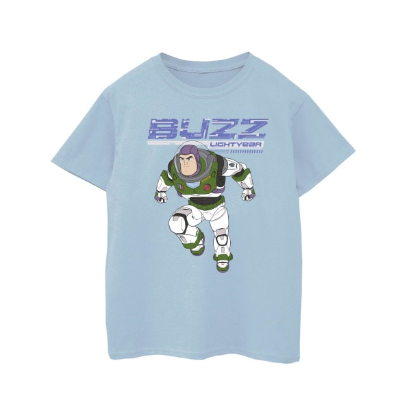 Disney Girls Lightyear Buzz Jump To Action T-shirt i bomull 3-4 Y Baby Blue 3-4 Years