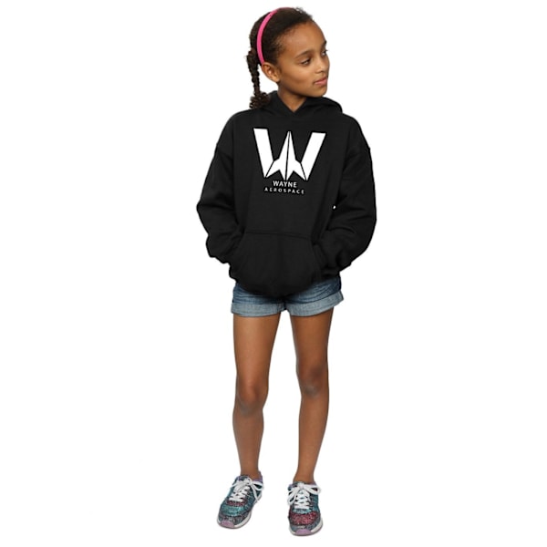 DC Comics Girls Justice League Movie Wayne Aerospace Hoodie 12- Black 12-13 Years