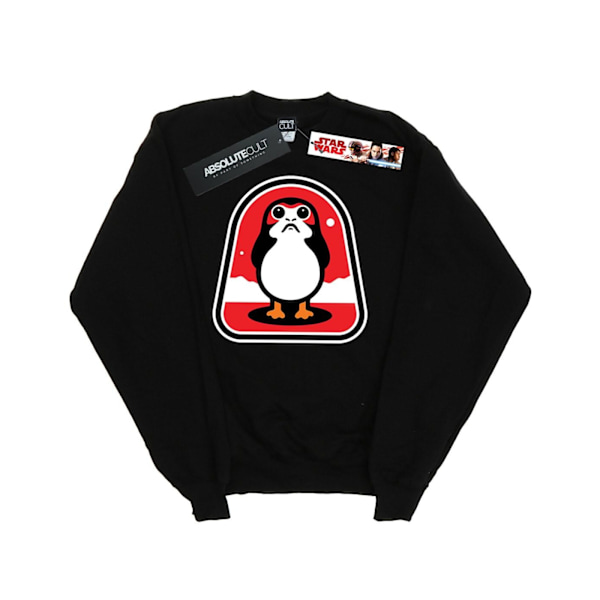 Star Wars Girls The Last Jedi Porgs Badge Sweatshirt 9-11 år Black 9-11 Years