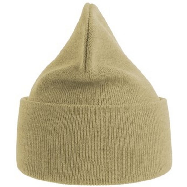 Atlantis Unisex Vuxen Ren Beanie i Återvunnet Material One Size Beige Beige One Size