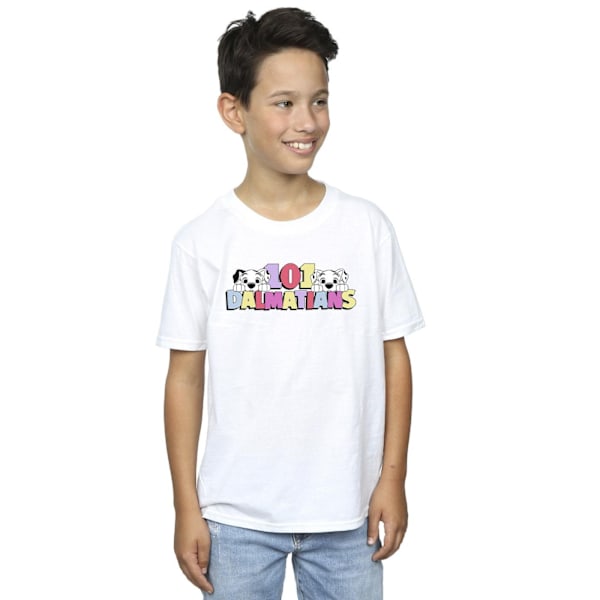 Disney Boys 101 Dalmatians Multi Colour T-Shirt 12-13 År Vit White 12-13 Years