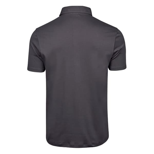 Tee Jays herr Pima kortärmad bomullspolotröja S mörkgrå Dark Grey S
