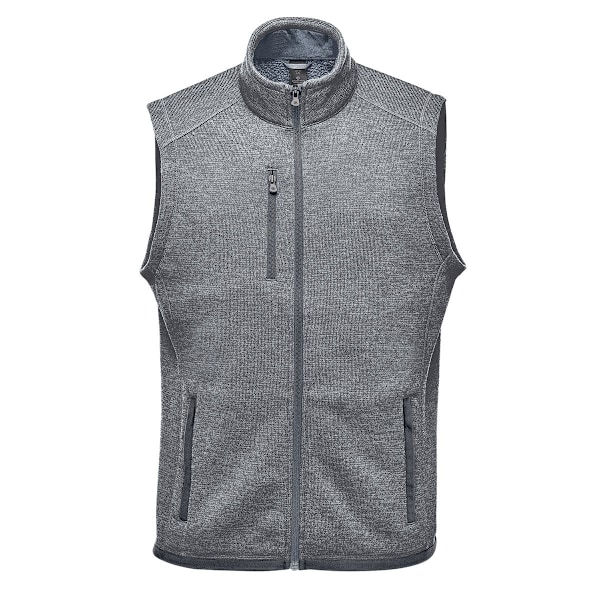 Stormtech Herr Avalante Knitted Heather Full Zip Gilet M Granit Granite M