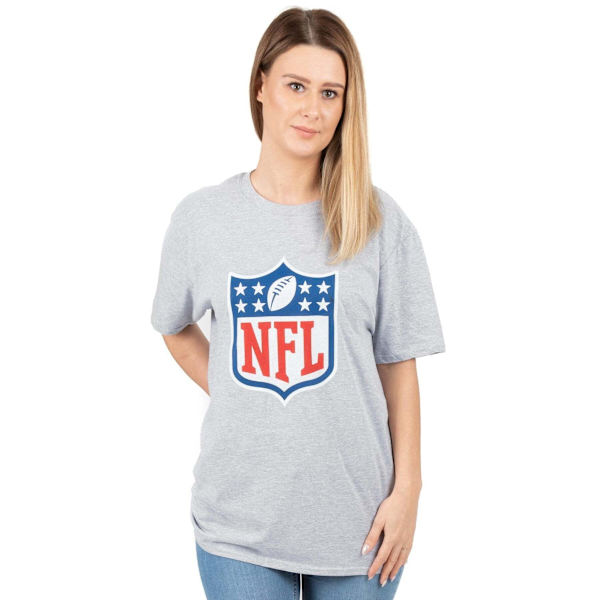 NFL Dam/Dam Shield T-shirt S Grå/Blå/Röd Grey/Blue/Red S