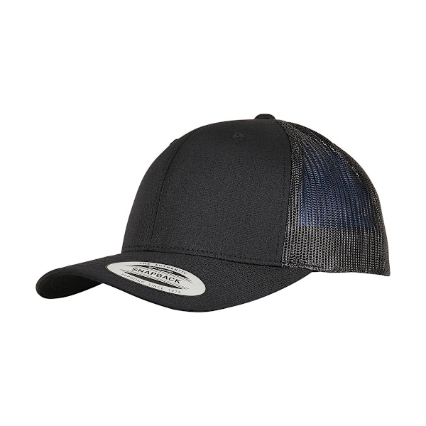 Flexfit Unisex Adult Recycled Polyester Trucker Cap One Size Bl Black One Size