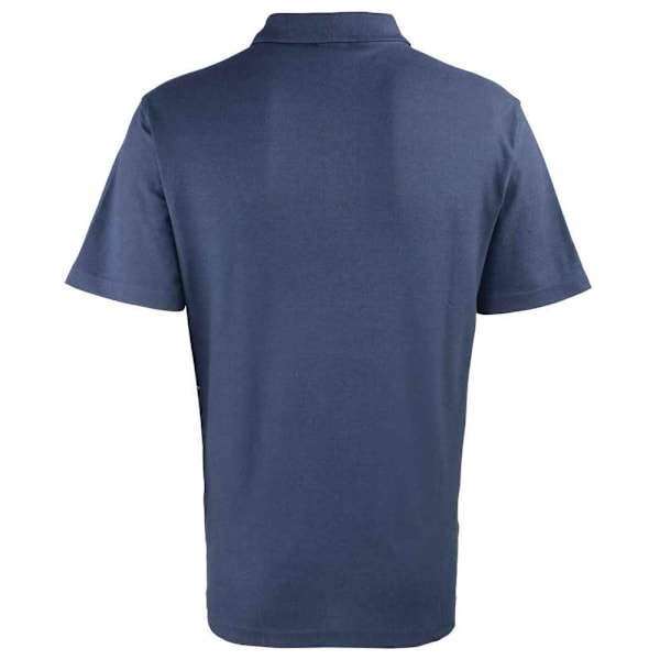 Premier Piqué Pikétröja med Knappar Fram Herr 5XL Navy Navy 5XL
