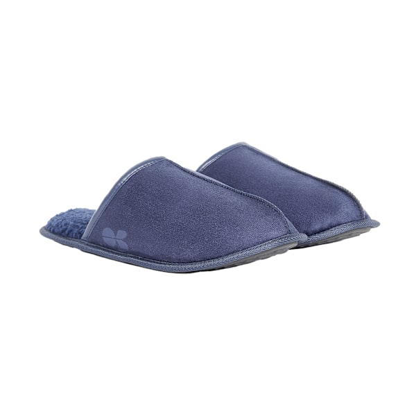 Crosshatch herr Tinuviel fuskpäls tofflor 11 UK-12 UK marinblå Navy 11 UK-12 UK