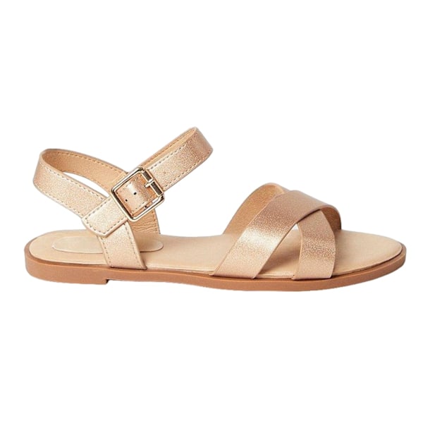 Dorothy Perkins Dam/Dam Florence Crossover Bred Sandaler Rose Gold 3 UK