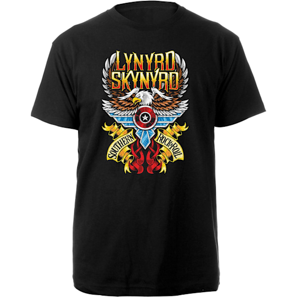 Lynyrd Skynyrd Unisex Vuxen Southern Rock & Roll Bomull T-shirt Black XL