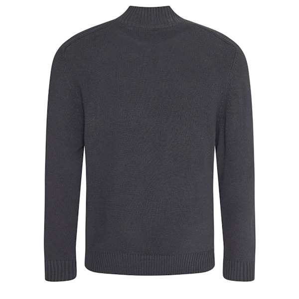 Ecologie Mens Wakhan Zip Neck Sweater S Charcoal Charcoal S