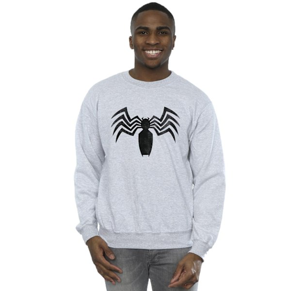 Marvel Venom Spider Logo Emblem Sweatshirt XXL Sports Grey Sports Grey XXL