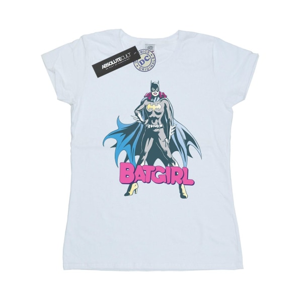 DC Comics Dam/Kvinnor Batgirl Pose Bomull T-shirt XXL Vit White XXL