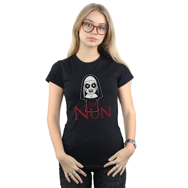 The Nun Damklocka/Dam Chibi Scare Bomull T-shirt S Svart Black S