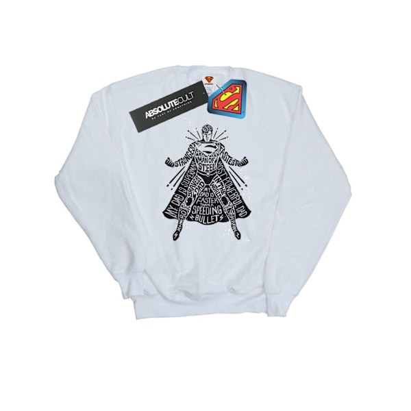 DC Comics Superman Pappa Av Stål Sweatshirt 3XL Vit White 3XL