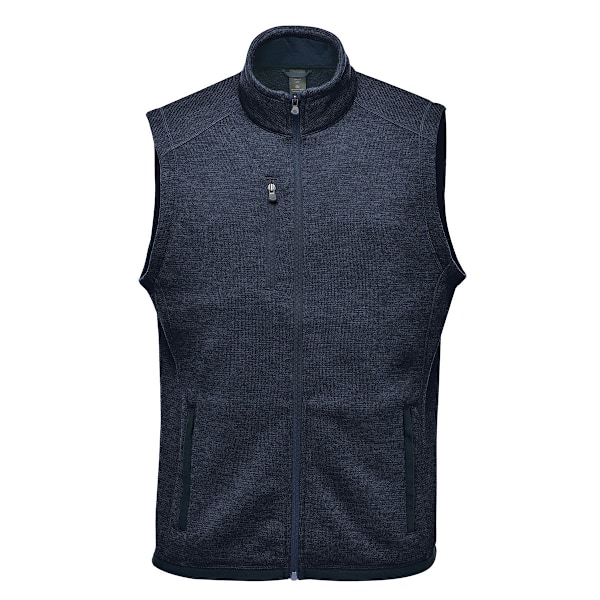 Stormtech Herr Avalante Stickad Heather Full Zip Gilet M Marinblå Navy M