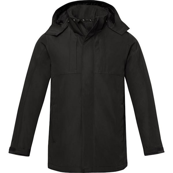 Elevate Life Mens Hardy Insulated Parka XL Solid Black Solid Black XL