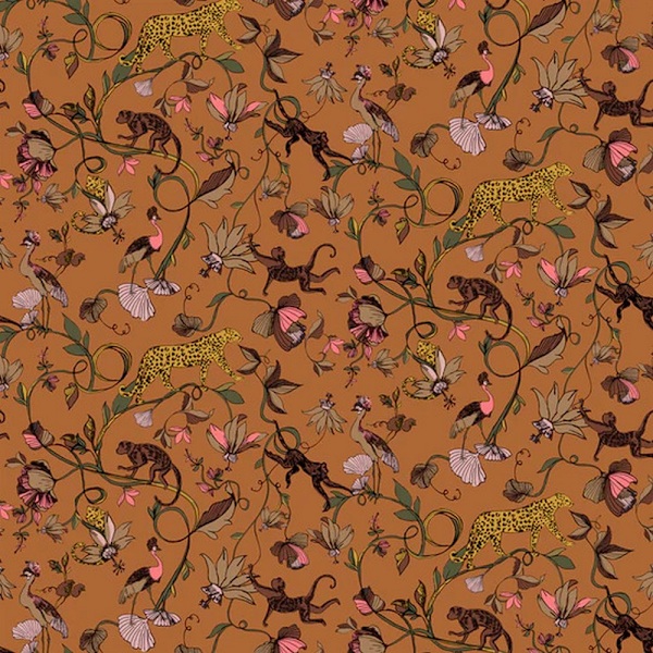 Furn Wildlings Tapet One Size Warm Sienna Warm Sienna One Size