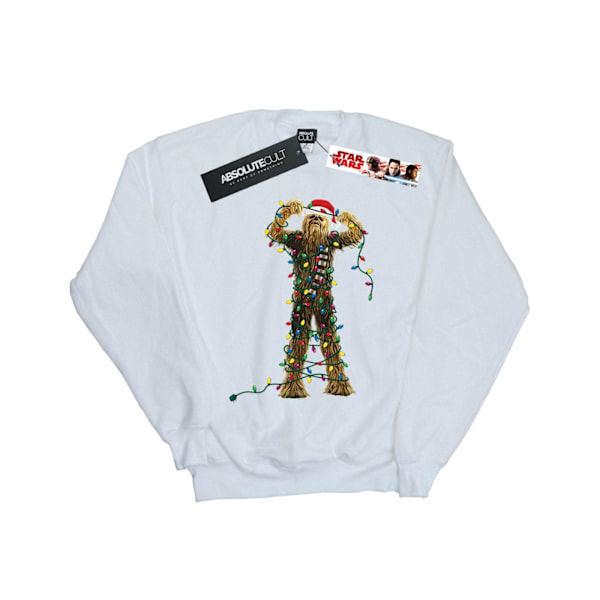 Star Wars Boys Chewbacca Julbelysning Sweatshirt 12-13 År White 12-13 Years