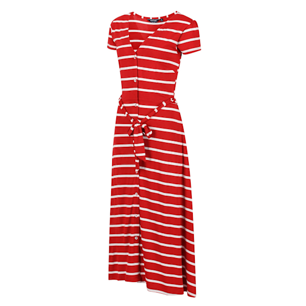 Regatta Womens/Ladies Maisyn Stripe Shirt Dress 12 UK True Red/ True Red/White 12 UK