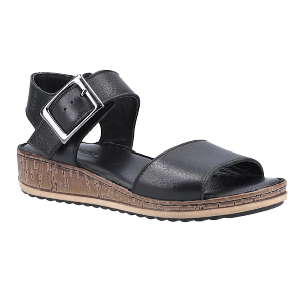 Hush Puppies Dam/Damer Ellie Läder Bred Sandaler 3 UK Svart Black 3 UK