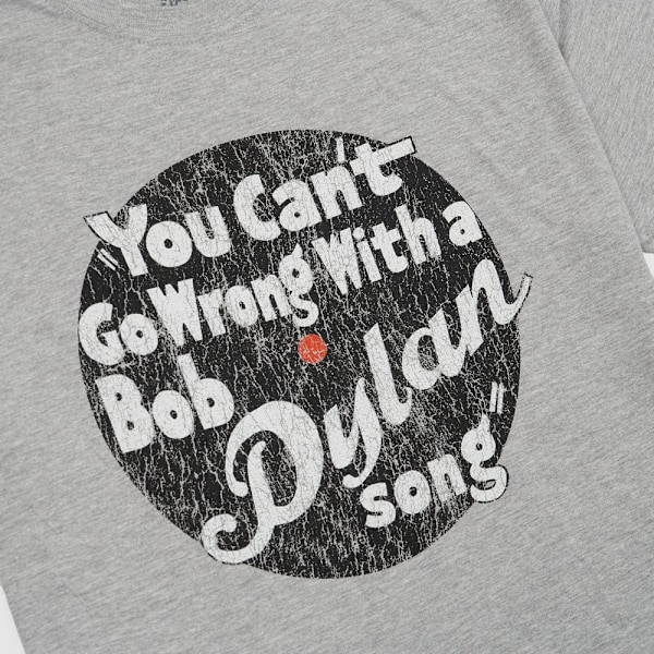 Bob Dylan Unisex Adult You Can´t Go Wrong Bomull T-shirt XXL Grå Grey XXL