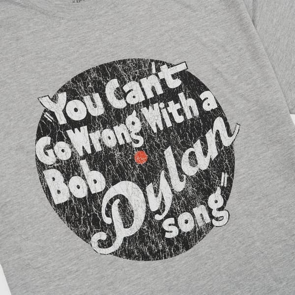 Bob Dylan Unisex Vuxen You Can´t Go Wrong Bomull T-shirt S Grå Grey S