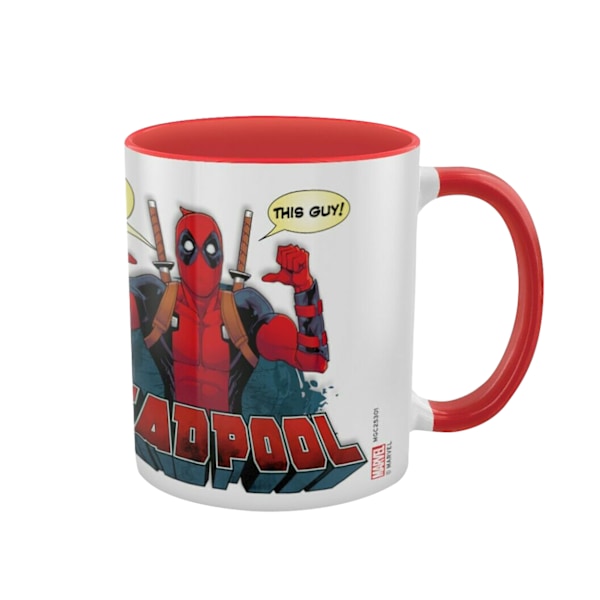 Deadpool 2 Tumme Mugg En Storlek Röd/Vit Red/White One Size
