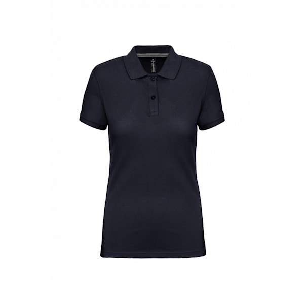 WK. Designed To Work Dam/Dam Piqué Antibakteriell Pikétröja Navy 18 UK