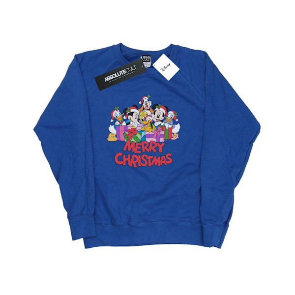 Disney Dam/Damer Mickey Mouse Och Vänner Jul Sweatshirt Royal Blue XL